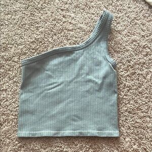 One shoulder crop top
